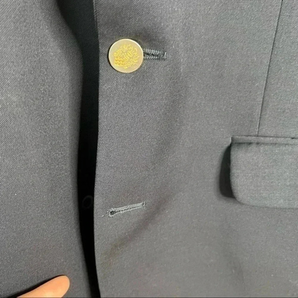 Fiori Pure Wool Sports Coat Blazer in Black Sz 40R - Picture 5 of 11